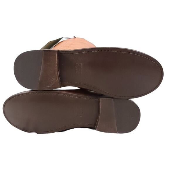 Frye Paige Tall Leather Riding Boots Classic Equestrian Knee-High Cowgirl - Picture 11 of 15